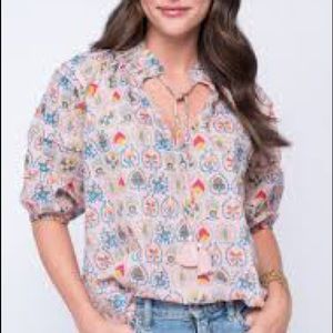 Ivy Jane blushing color boho top sz M/L
